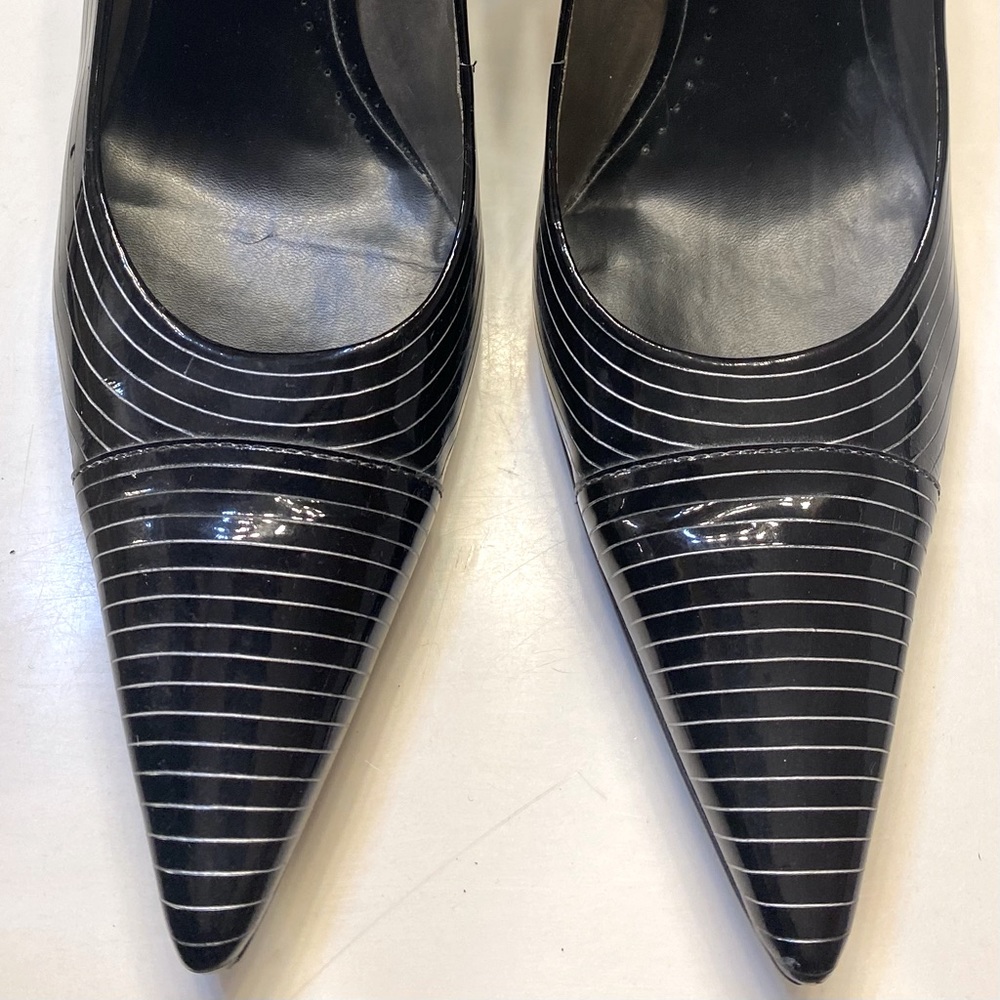 BCBG Girl black and white Stilettos